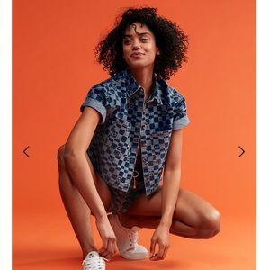 NWT Roxy Blue Wave Club Denim Shirt